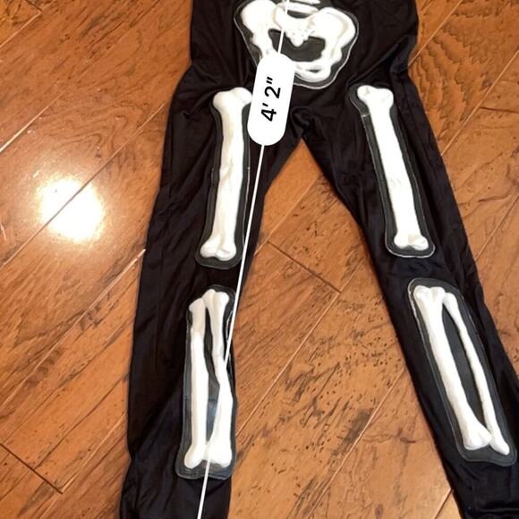 Skeleton Costume Bodysuit Youth Size L 2010 - Picture 7 of 8